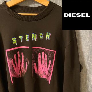 ディーゼル(DIESEL)の美品　DIESEL STENCH 刺繍　メンズ　トレーナー　スウェットLsize(スウェット)