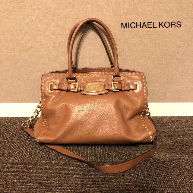 MICHAEL KORS 2wayキャメルバッグ