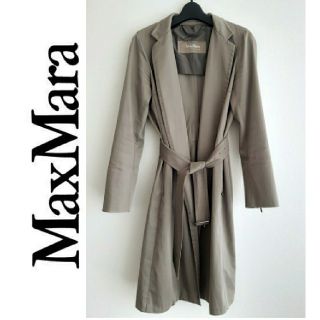 マックスマーラ(Max Mara)のMaxMara マックスマーラ トレンチコート ガウンコート グレージュ 春 秋(トレンチコート)