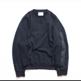 サンシー(SUNSEA)のstein OVERSIZED REBUILD SWEAT LS（BLACK）(スウェット)