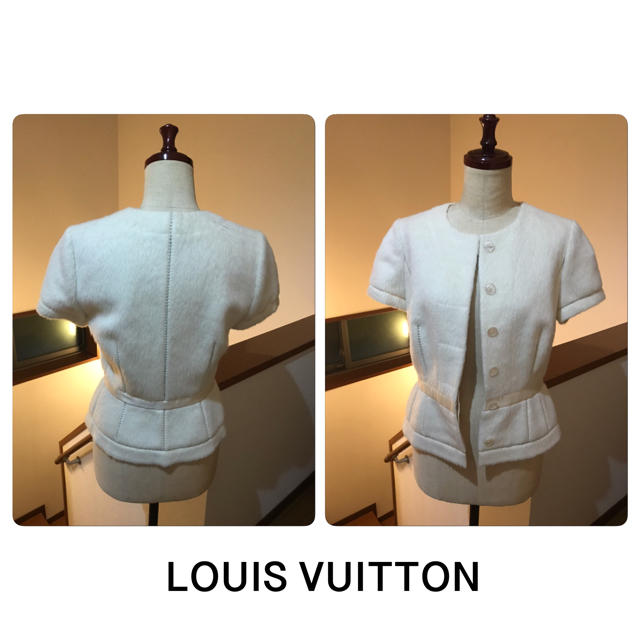 LOUIS VUITTON(ルイヴィトン)の美品 LOUIS VUITTON ルイ ヴィトン ジャケット レディースのジャケット/アウター(ノーカラージャケット)の商品写真