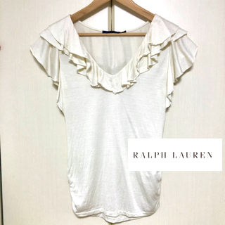 ラルフローレン(Ralph Lauren)のRALPH LAUREN フリル カットソー(カットソー(半袖/袖なし))