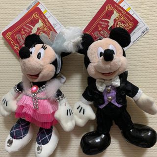 ディズニー(Disney)のビッグバンドビートBBBミッキー&ミニーぬいぐるみバッチ(キャラクターグッズ)