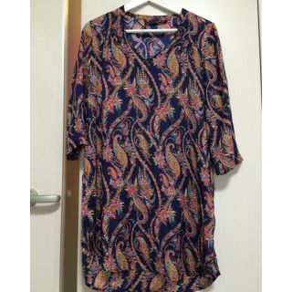 ザラ(ZARA)のolami様専用♡ペイズリー柄ワンピース(ミニワンピース)