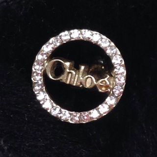 クロエ(Chloe)のChloe ラインストーンピアス(ピアス)