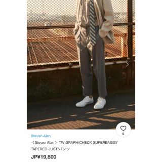 スティーブンアラン(steven alan)のTW GRAPH/CHECK SUPERBAGGY TAPERED-JUST/(スラックス)