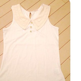 ミエルクリシュナ(Miel Crishunant)のMIEL♡襟付きタンクトップ(Tシャツ(半袖/袖なし))