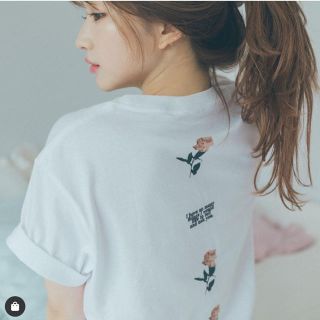 ベリーブレイン(Verybrain)の&lottie tee tシャツ petit rose tee(Tシャツ/カットソー(半袖/袖なし))