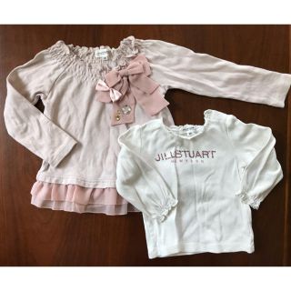 ジルスチュアート(JILLSTUART)のJILLSTUART 100&90カットソー 2枚セット(Tシャツ/カットソー)