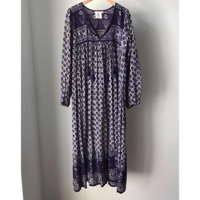 ぽっきりSALE対象 アパルトモン ブルーボヘム BLUE BOHEME PRINTED DRESS