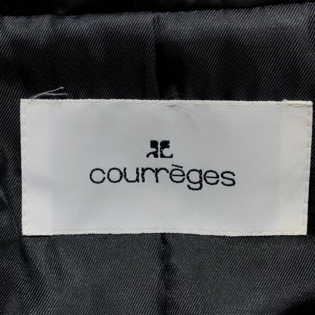 Courreges(クレージュ)のクレージュ ダウンコート サイズ40 M 黒 レディースのジャケット/アウター(ダウンコート)の商品写真