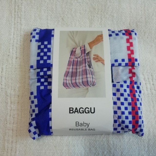 【新品】BAGGU バグー baby  マーケットブルー エコバッグ レディースのバッグ(エコバッグ)の商品写真