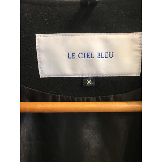 LE CIEL BLEU - ルシェルブルー ノーカラーダウンコートの通販 by ソフィア｜ルシェルブルーならラクマ