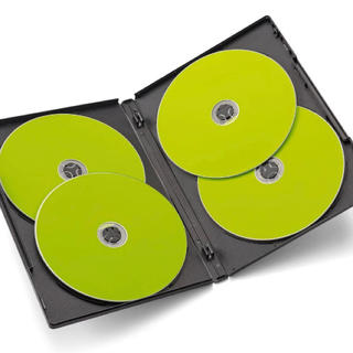サンワダイレクト DVDケース 4枚収納 トールケース　3枚セット(CD/DVD収納)