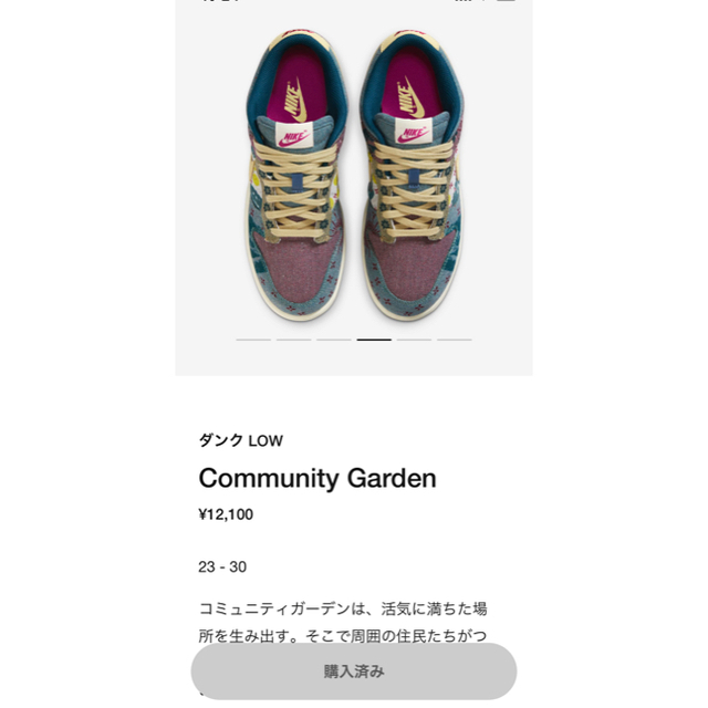 NIKE DUNK COMMUNITY GARDEN ナイキ ダンク  28cm