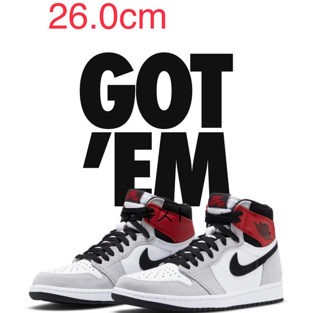 NIKE JORDAN 1 エアジョーダン1 Smoke Grey 26.0cm 超人気 49.0%割引