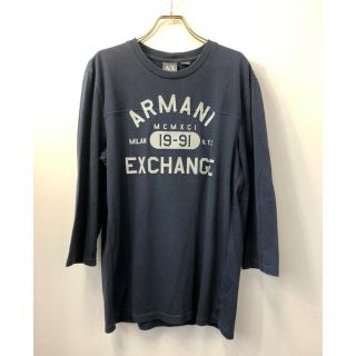 アルマーニエクスチェンジ(ARMANI EXCHANGE)のアルマーニ エクスチェンジ 7分 ロゴ ラバープリント Tシャツ L(Tシャツ/カットソー(半袖/袖なし))