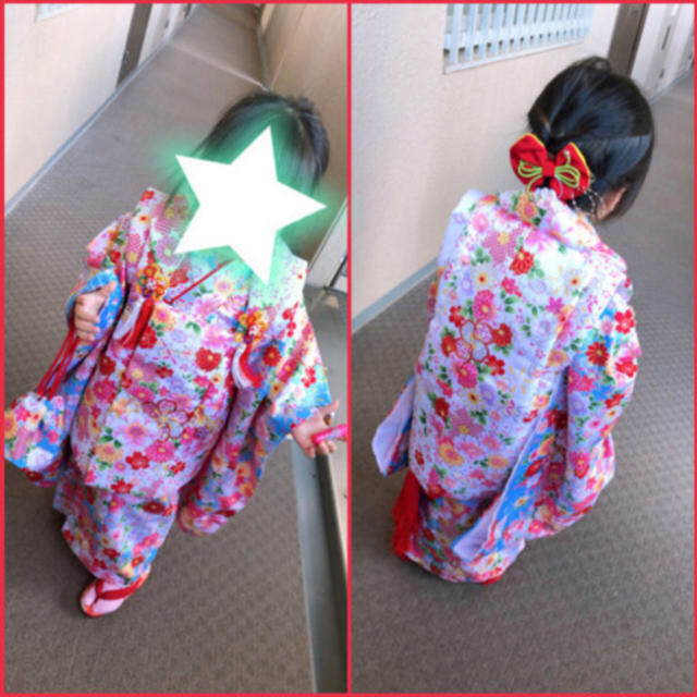 七五三 お祝い お参り 豪華フルセット キッズ/ベビー/マタニティのキッズ服女の子用(90cm~)(和服/着物)の商品写真