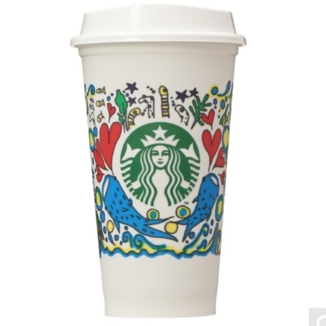 Starbucks Coffee(スターバックスコーヒー)の♡1点♡スターバックス リユーザブルカップ 第1弾 ホエールシャーク 473ml インテリア/住まい/日用品のキッチン/食器(グラス/カップ)の商品写真