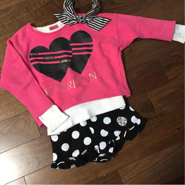 JENNI(ジェニィ)のjenni♡ピンクトレーナー110 キッズ/ベビー/マタニティのキッズ服女の子用(90cm~)(Tシャツ/カットソー)の商品写真