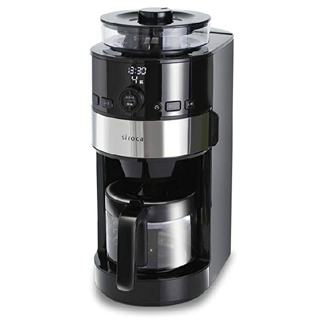 【オンライン限定商品】 siroca コーン式全自動コーヒーメーカー 未使用 SC-C111(K/SS) コーヒーメーカー