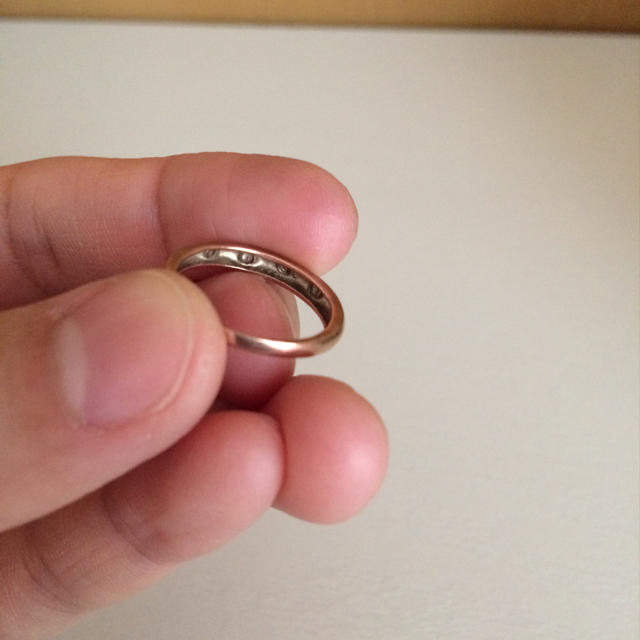 ノーブランド K10 ピンクGリング レディースのアクセサリー(リング(指輪))の商品写真