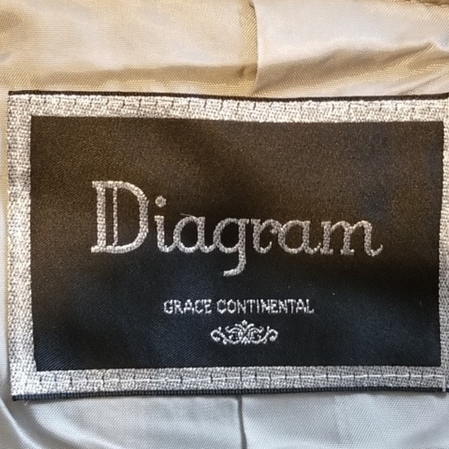 GRACE CONTINENTAL(グレースコンチネンタル)のダイアグラム ポンチョ サイズ36 S レディースのジャケット/アウター(ポンチョ)の商品写真
