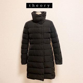 セオリー(theory)の美品 人気 完売 theory セオリー ロングダウン ダウンコート スタンド(ダウンジャケット)