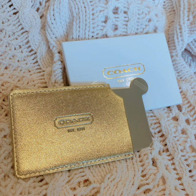 COACH(コーチ)のCOACH♡鏡＆ケース レディースのファッション小物(名刺入れ/定期入れ)の商品写真