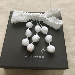 ミナペルホネン(mina perhonen)のミナペルホネン  リボンブローチ　正規品(ブローチ/コサージュ)