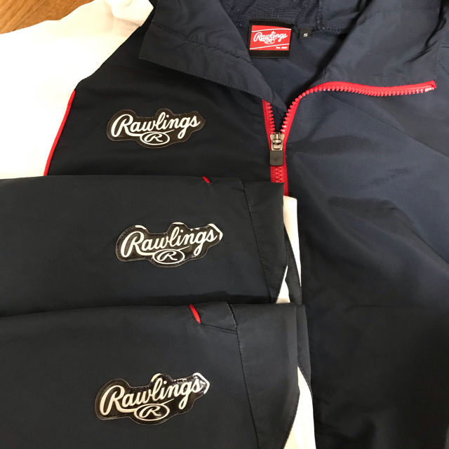 Rawlings(ローリングス)のローリングス半袖トレーニングジャケットＳ　パンツＳ.M  ＴシャツＳ.M セット スポーツ/アウトドアの野球(ウェア)の商品写真