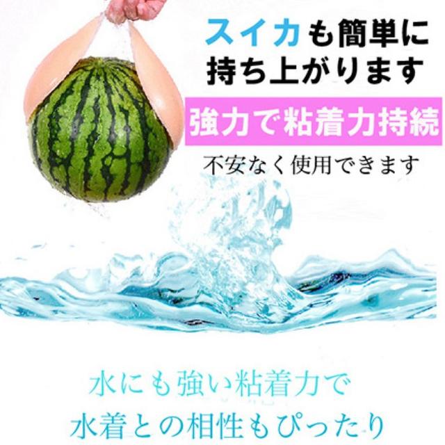 編み上げ ヌーブラ Dカップ 激盛り 水着 粘着持続 水に強く シリコン レディースの下着/アンダーウェア(ヌーブラ)の商品写真