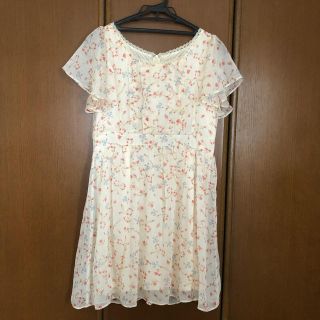 ミニマム(MINIMUM)のミニマム♡美品！花柄リボンワンピース(ひざ丈ワンピース)