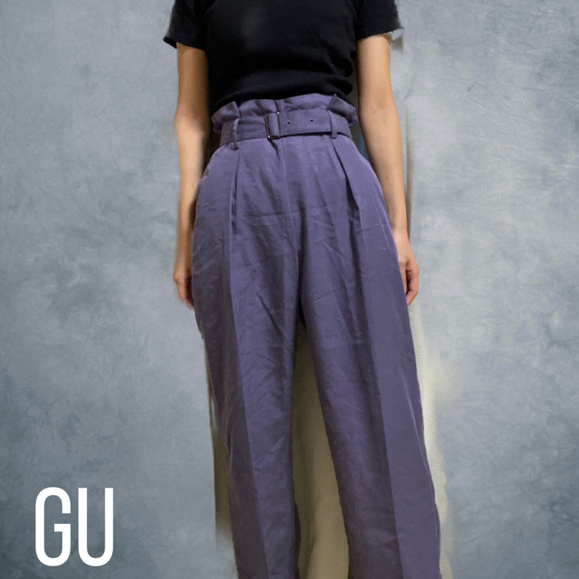 GU(ジーユー)のGU ハイウエストパンツ レディースのパンツ(カジュアルパンツ)の商品写真