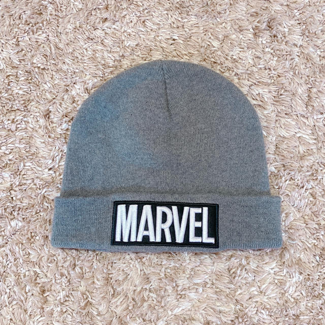 MARVEL(マーベル)の【MARVEL(マーベル)】ニット帽   グレー レディースの帽子(ニット帽/ビーニー)の商品写真