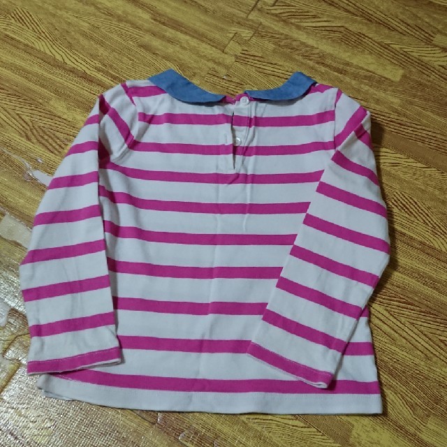 babyGAP(ベビーギャップ)の【値下】GAP 長袖 ボーダー Tシャツ 春秋  4歳 100-105 キッズ/ベビー/マタニティのキッズ服女の子用(90cm~)(Tシャツ/カットソー)の商品写真