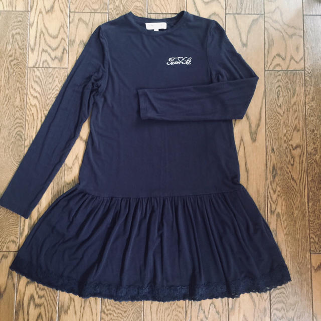 TWIN-SET(ツインセット)のTWIN-SET 紺 ワンピース 140cm キッズ/ベビー/マタニティのキッズ服女の子用(90cm~)(ワンピース)の商品写真