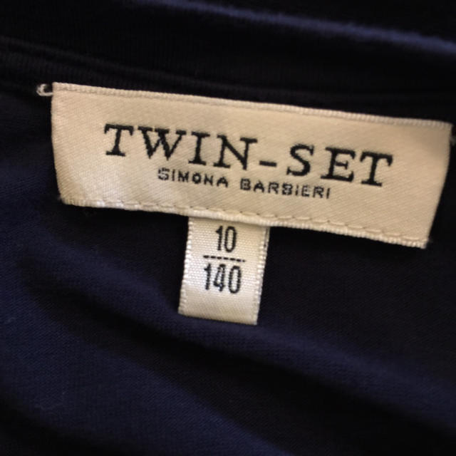 TWIN-SET(ツインセット)のTWIN-SET 紺 ワンピース 140cm キッズ/ベビー/マタニティのキッズ服女の子用(90cm~)(ワンピース)の商品写真