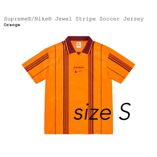 OrangeサイズSupreme×Nike Jewel Stripe Soccer Jersey