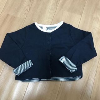 プチバトー(PETIT BATEAU)のプチバトー　リバーシブルボレロ(カーディガン/ボレロ)