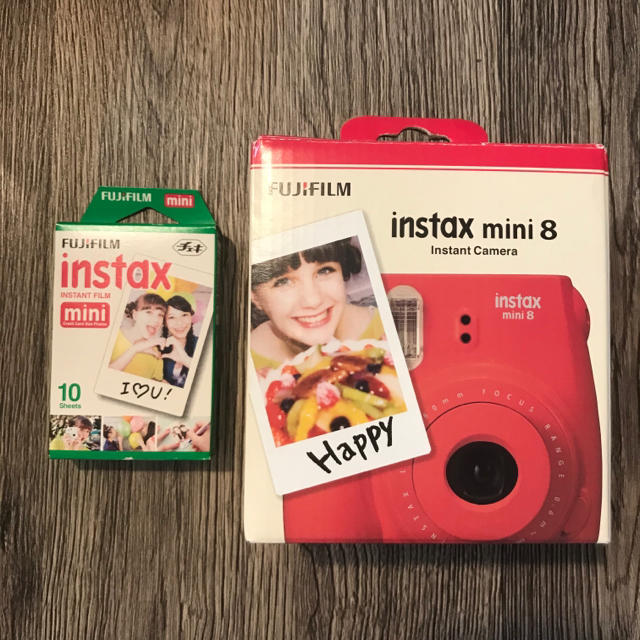 富士フイルム - チェキ instax mini8 赤 フィルム付きの通販 by NN's