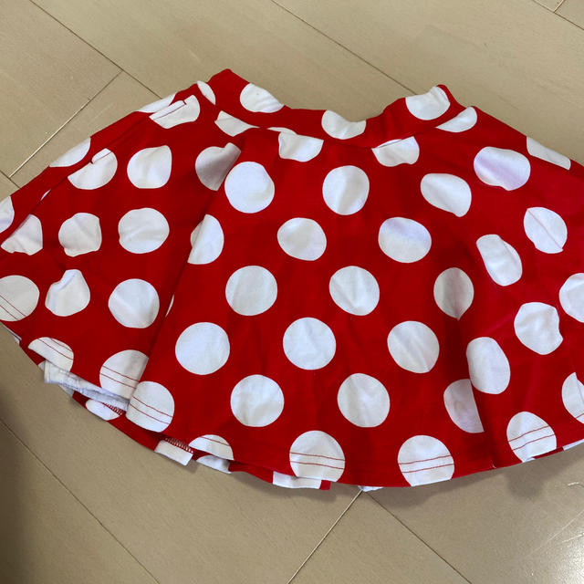 Disney(ディズニー)のミニーちゃん　スカートパンツ キッズ/ベビー/マタニティのキッズ服女の子用(90cm~)(スカート)の商品写真