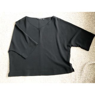 ユニクロ(UNIQLO)のドレープブラウス　七分袖　XL(シャツ/ブラウス(長袖/七分))