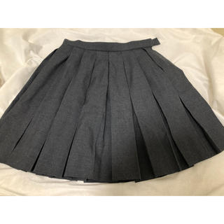高校　制服　スカート　グレー　プリーツスカート(ミニスカート)