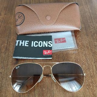 レイバン(Ray-Ban)のRay Banレイバン サングラス アビエイターラージメタル イタリア製51(サングラス/メガネ)