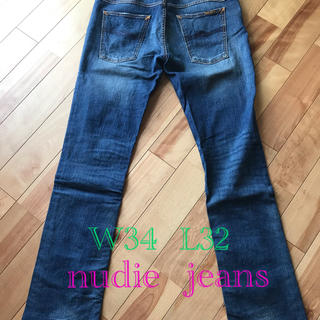 ヌーディジーンズ(Nudie Jeans)のnudie  jeans   ヌーディージーンズ　W34 L32  (デニム/ジーンズ)