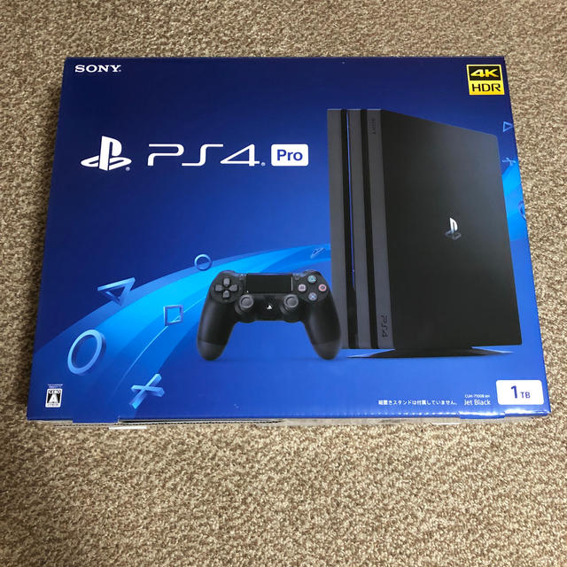 PS4 Pro 1TB CUH-7100B B01 ジェットブラックゲームソフト/ゲーム機本体