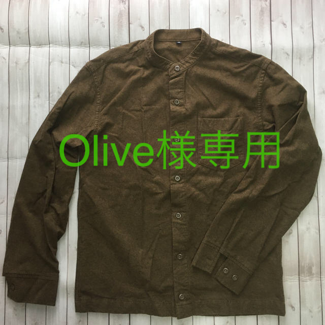 MUJI (無印良品)(ムジルシリョウヒン)の【Olive様専用】無印良品 フランネル スタンドカラー シャツ レディースのトップス(シャツ/ブラウス(長袖/七分))の商品写真