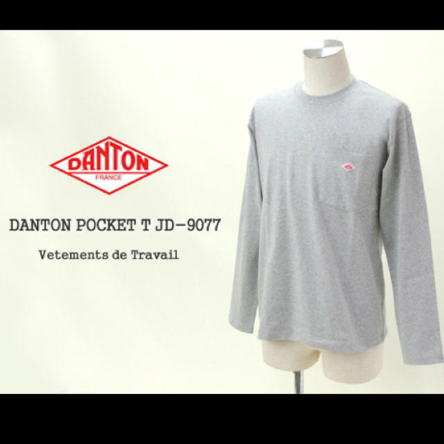 DANTON(ダントン)の美品☆★☆DANTON☆ダントン クルーネックT 長袖 40 グレー レディースのトップス(Tシャツ(長袖/七分))の商品写真