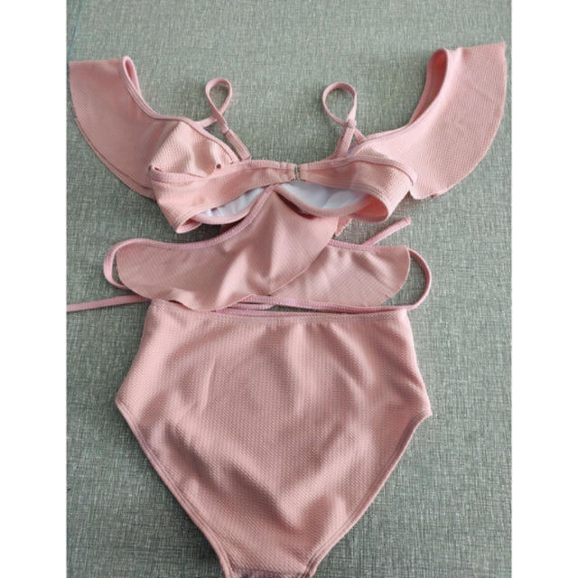 dholic(ディーホリック)の韓国　ビキニ　水着　ハイウェスト　ピンク　 レディースの水着/浴衣(水着)の商品写真
